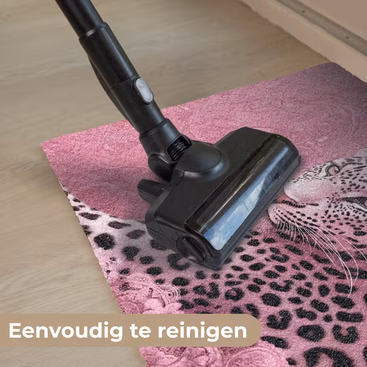 Panter - Luxe - Roze Deurmat klein -reinigen_NL