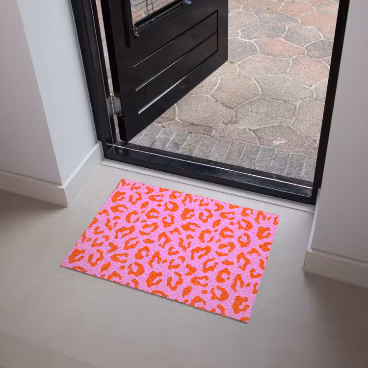 Panter - Rood - Roze Deurmat klein 898 -sfeer5