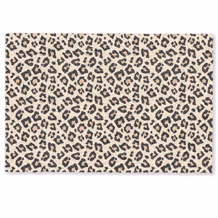 Panterprint - Patroon - Bruin Deurmat klein 898 -zkaufland3d