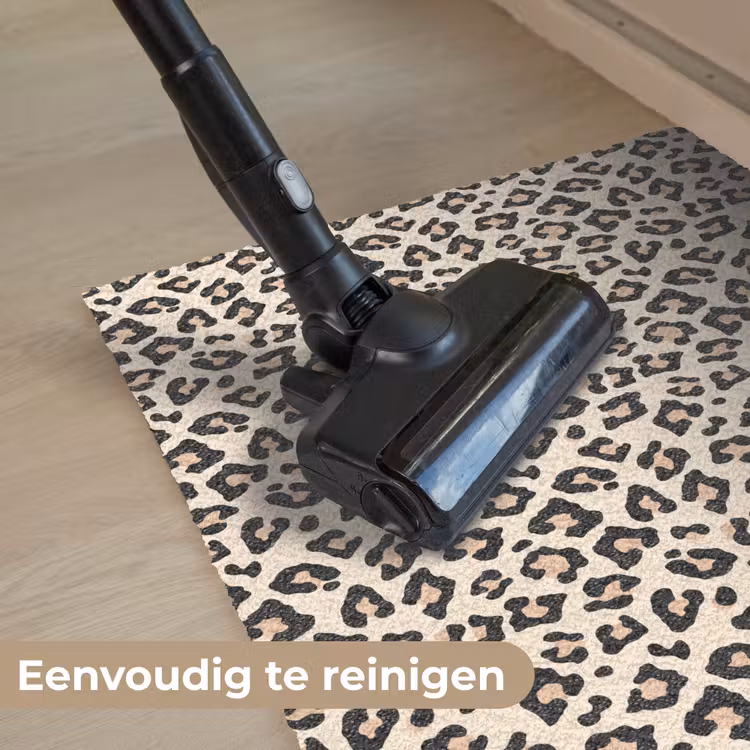 Panterprint - Patroon - Bruin Deurmat klein 898 -reinigen_NL
