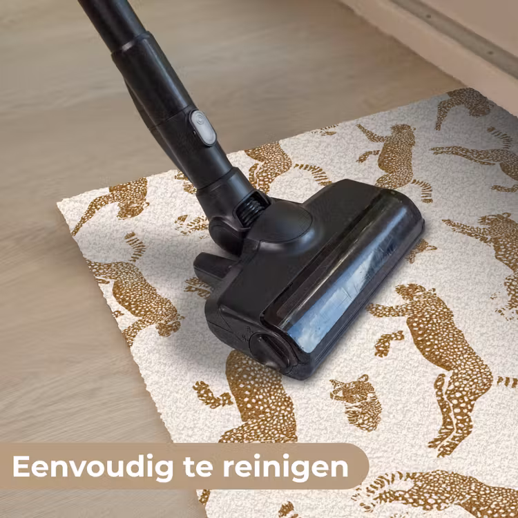 Panters - Dieren - Beige - Bruin - Patroon Deurmat klein -reinigen_NL