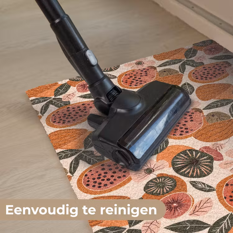 Papaja - Bloesem - Oranje Deurmat klein 898 -reinigen_NL