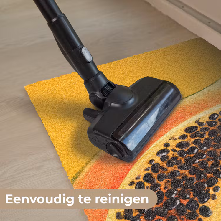 Papaja - Oranje - Topisch Deurmat klein -reinigen_NL