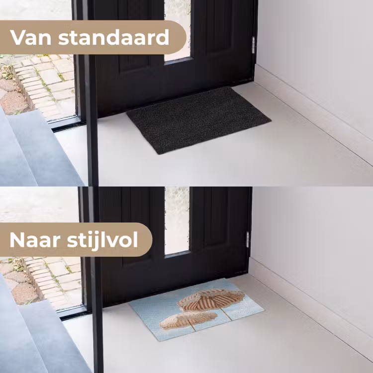 Parasol - Lucht - Rood Deurmat klein -voor-na_NL