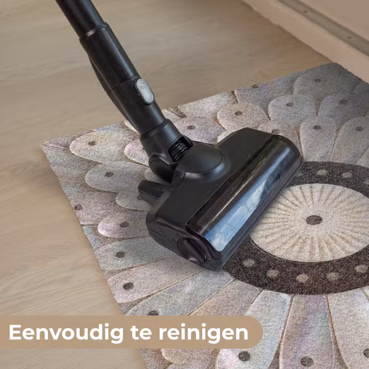 Parelmoer - Patroon - Decoratie - Ambacht - Wit Deurmat klein -reinigen_NL