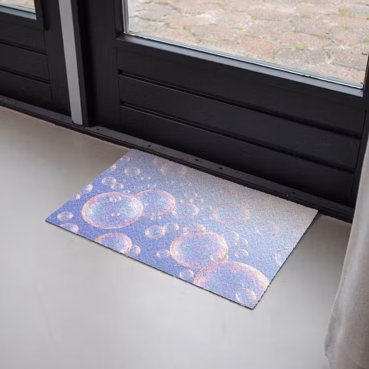 Pastel - Bubbels - Dromerig Deurmat klein -sfeer2