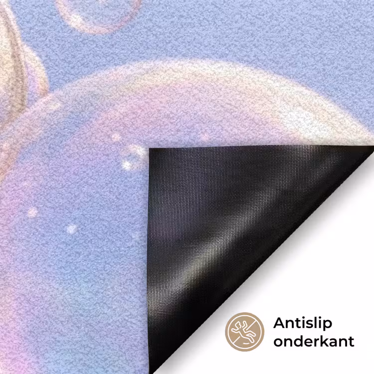Pastel - Bubbels - Dromerig Deurmat klein -antislip_NL