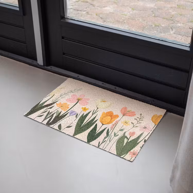 Pasteltinten - Bloemen - Illustratie Deurmat klein -sfeer2