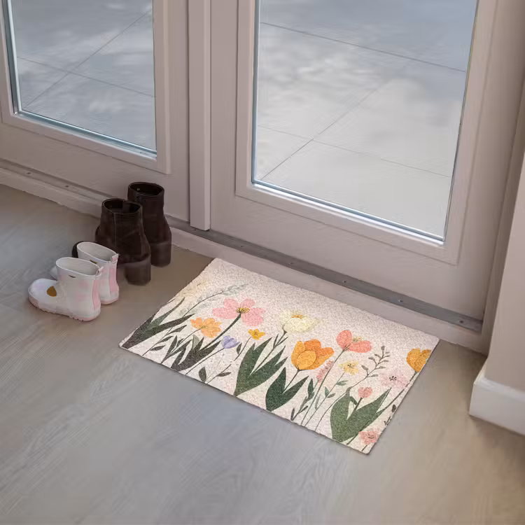 Pasteltinten - Bloemen - Illustratie Deurmat klein -sfeer3