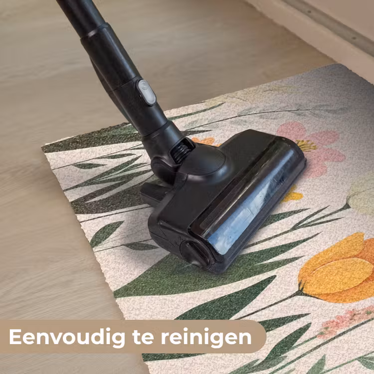Pasteltinten - Bloemen - Illustratie Deurmat klein -reinigen_NL