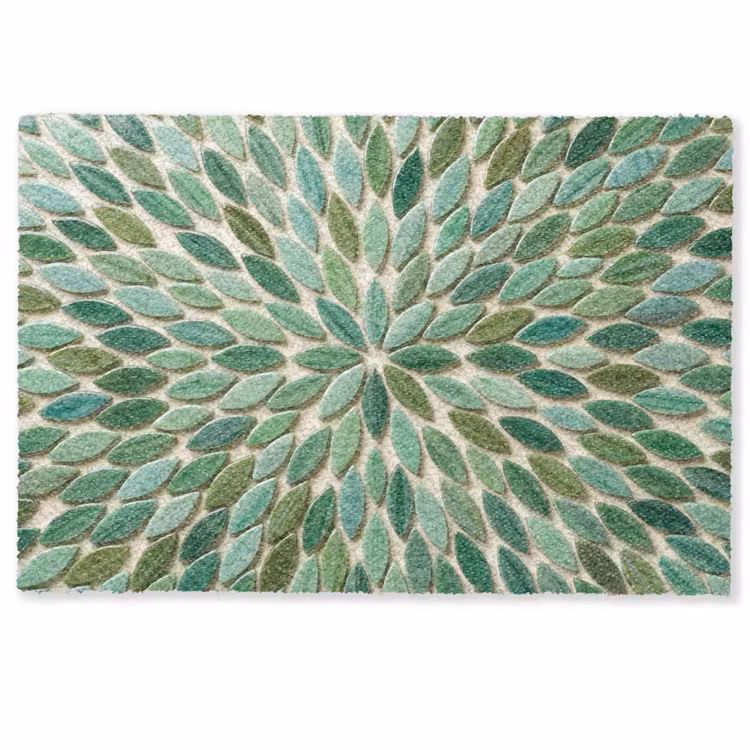 Patroon - Blad - Groen - Abstract Deurmat klein -zkaufland3d