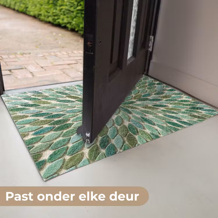 Patroon - Blad - Groen - Abstract Deurmat klein -USP_NL