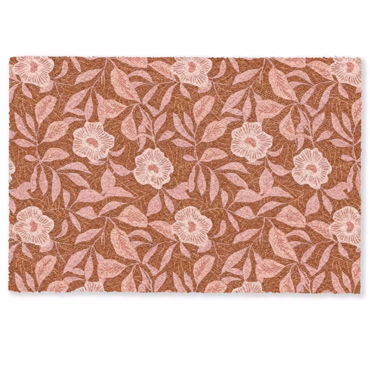 Patroon - Bladeren - Terracotta Deurmat klein 898 -zkaufland3d