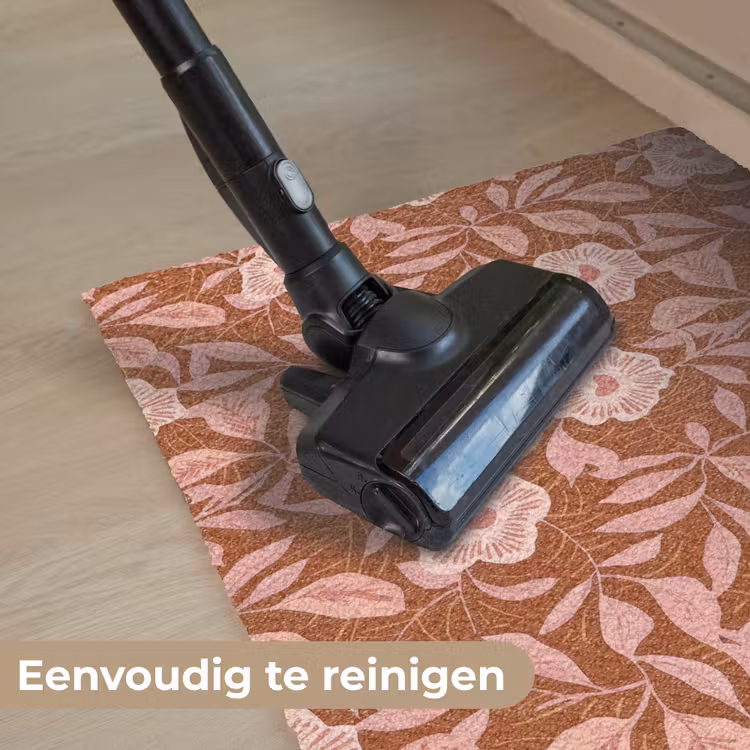 Patroon - Bladeren - Terracotta Deurmat klein 898 -reinigen_NL