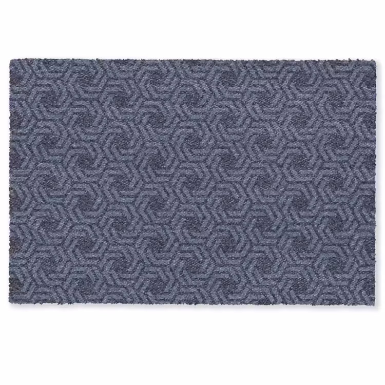 Patroon - Blauw - Geometrisch Deurmat klein 898 -zkaufland3d