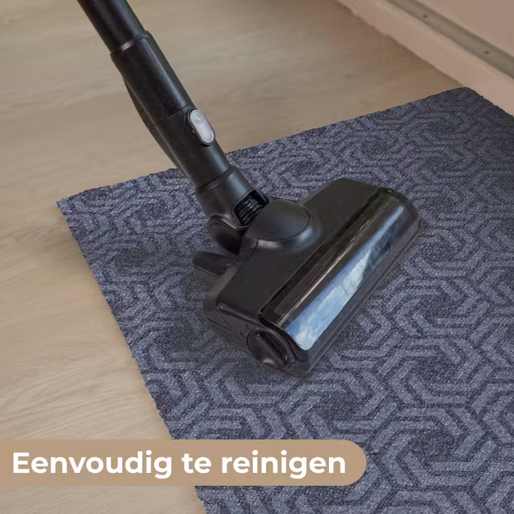 Patroon - Blauw - Geometrisch Deurmat klein 898 -reinigen_NL
