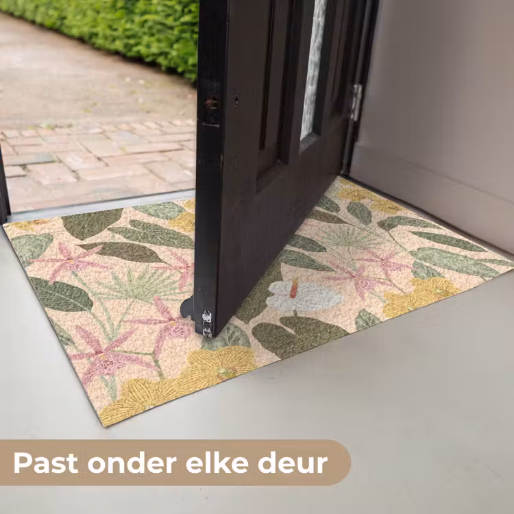 Patroon - Bloemen - Kleurrijk Deurmat klein -USP_NL
