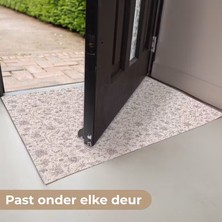 Patroon - Bloemen - Paars Deurmat klein 898 -USP_NL