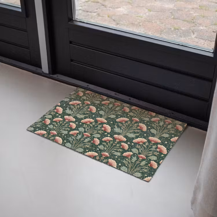 Patroon - Botanisch - Kleurrijk Deurmat klein 898 -sfeer2