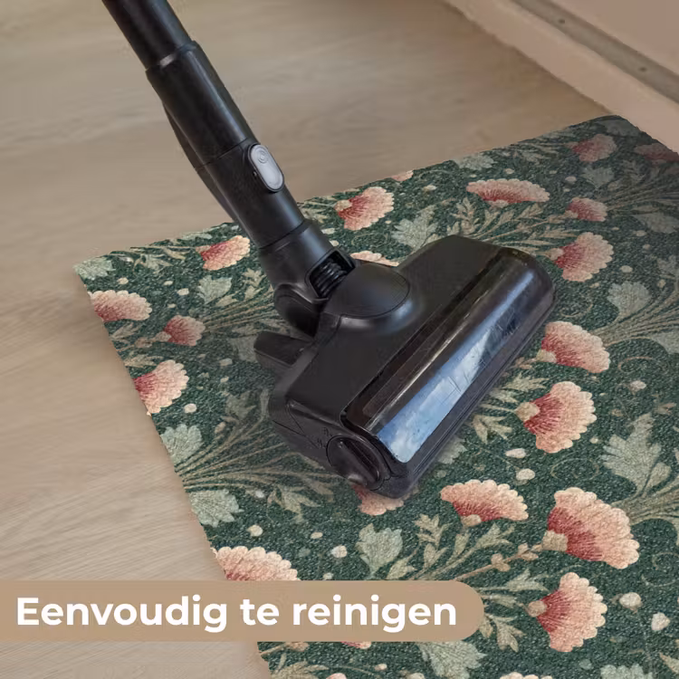 Patroon - Botanisch - Kleurrijk Deurmat klein 898 -reinigen_NL