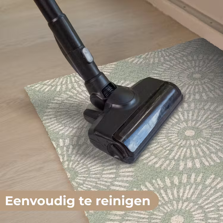 Patroon - Cirkels - Abstract - Modern - Groen Deurmat klein -reinigen_NL