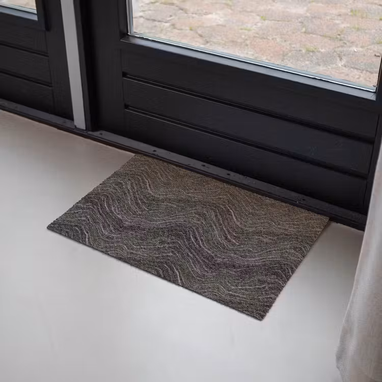 Patroon - Contrast - Antraciet Deurmat klein 898 -sfeer2