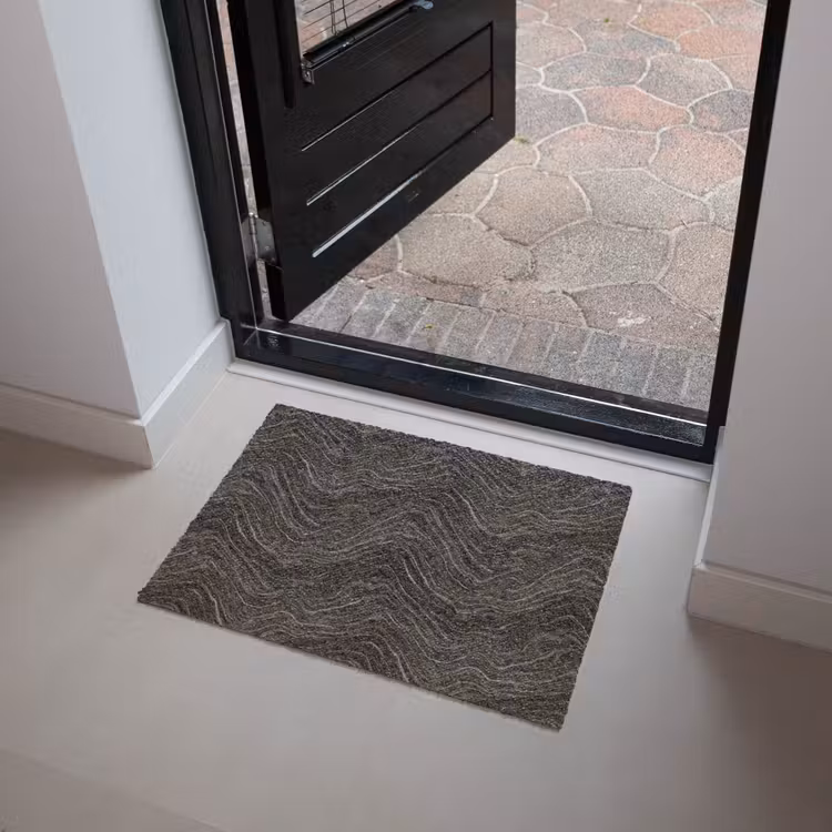Patroon - Contrast - Antraciet Deurmat klein 898 -sfeer5