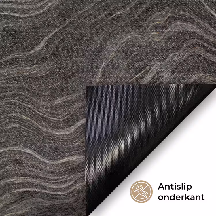 Patroon - Contrast - Antraciet Deurmat klein 898 -antislip_NL