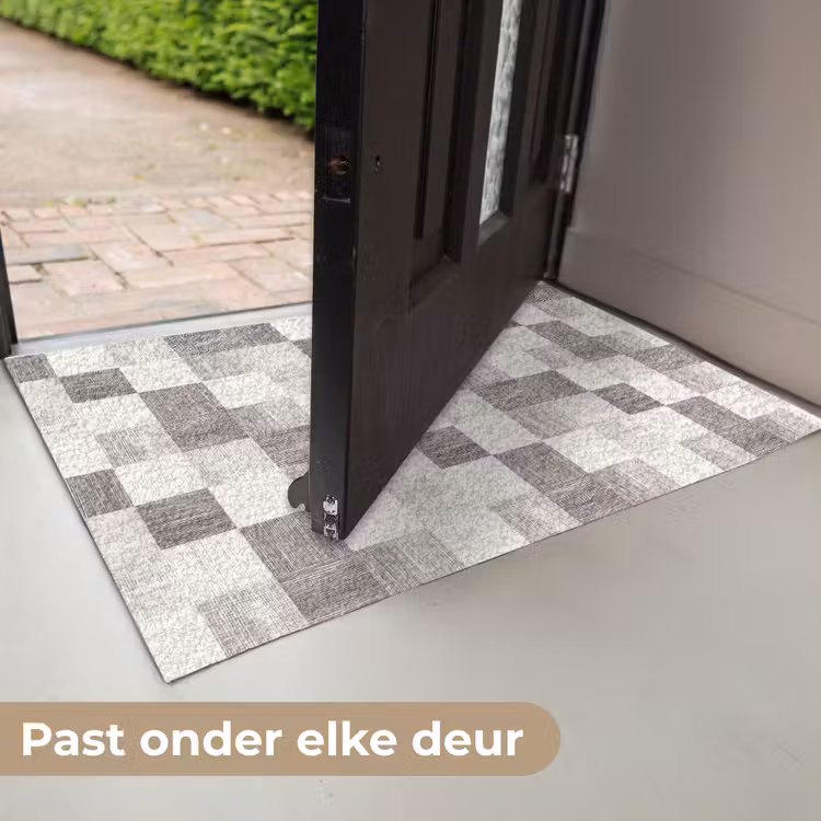 Patroon - Dambord - Houtnerf Deurmat klein 898 -USP_NL