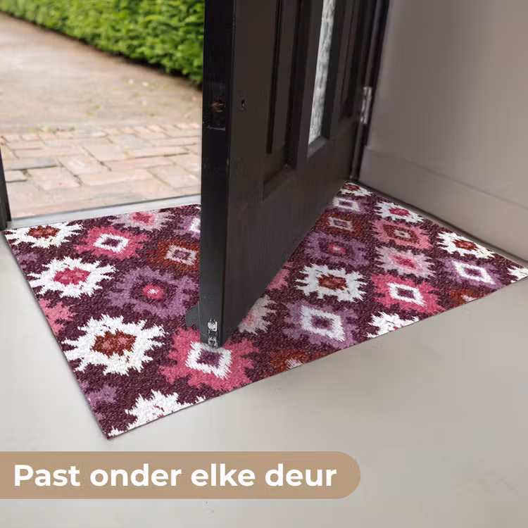 Patroon - Diamantvorm - Paars Deurmat klein 898 -USP_NL