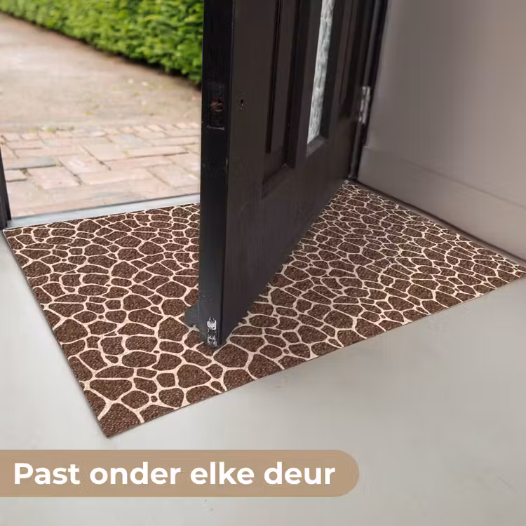 Patroon - Giraf - Bruin Deurmat klein 898 -USP_NL