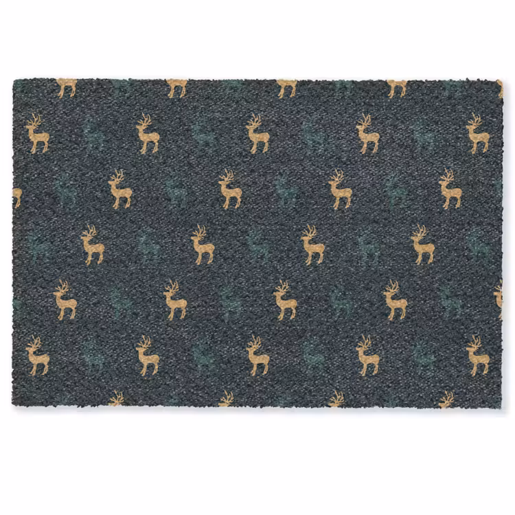 Patroon - Groen - Herten Deurmat klein 898 -zkaufland3d