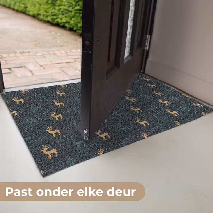 Patroon - Groen - Herten Deurmat klein 898 -USP_NL