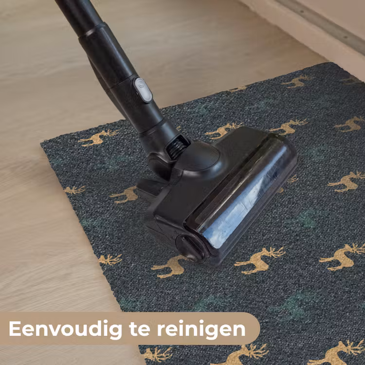 Patroon - Groen - Herten Deurmat klein 898 -reinigen_NL