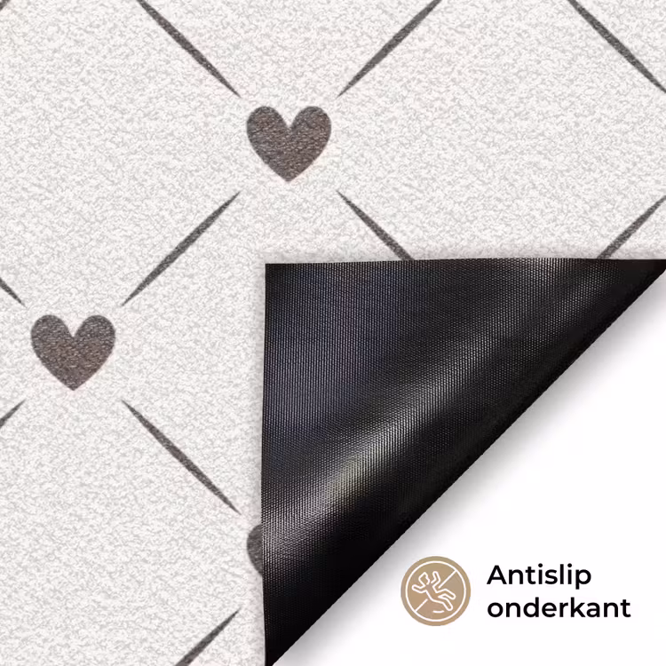 Patroon - Hartjes - Strepen - Ruiten Deurmat klein 898 -antislip_NL