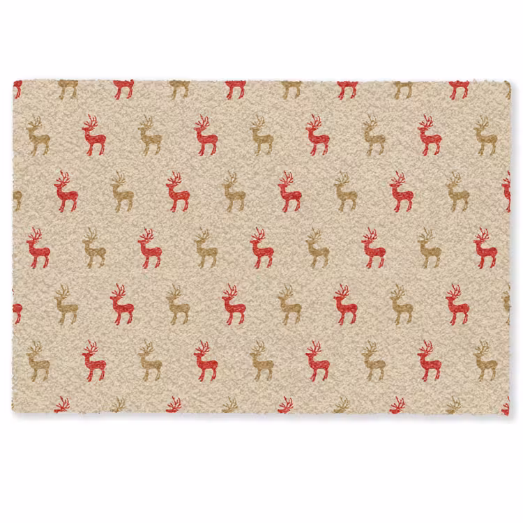 Patroon - Herten - Beige Deurmat klein 898 -zkaufland3d