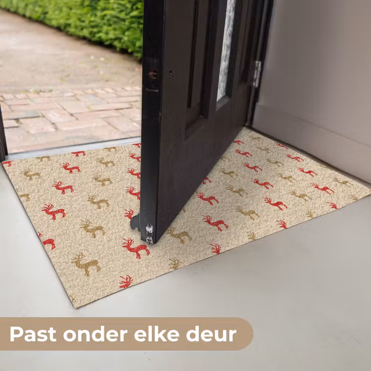 Patroon - Herten - Beige Deurmat klein 898 -USP_NL