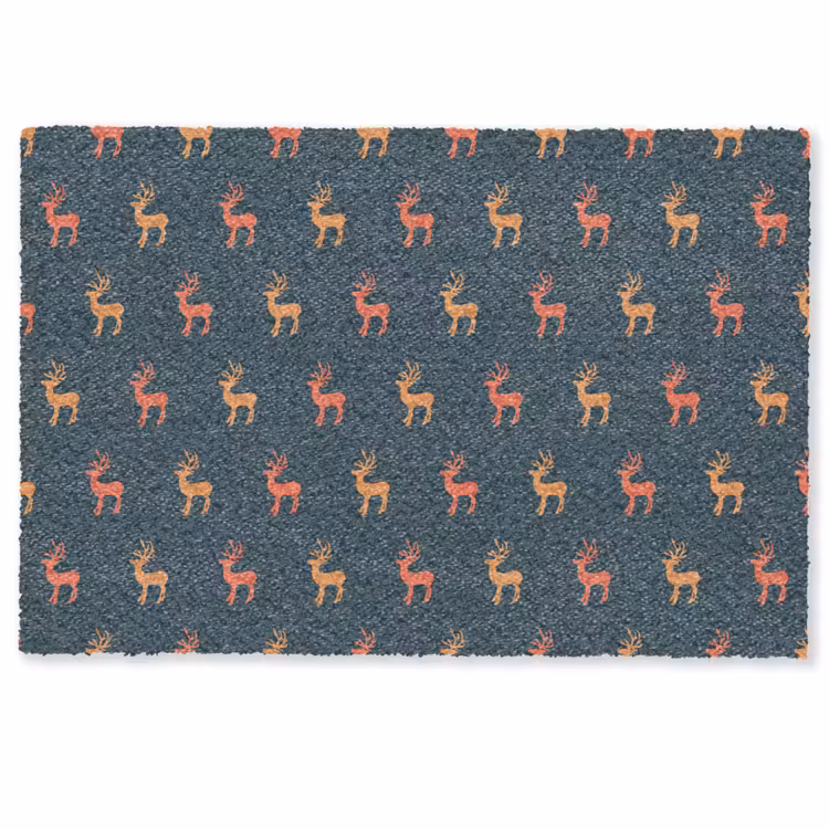 Patroon - Herten - Blauw Deurmat klein 898 -zkaufland3d
