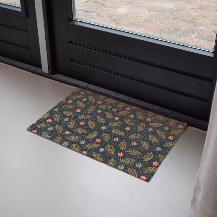 Patroon - Kerst - Symbolen - Groen Deurmat klein 898 -sfeer2