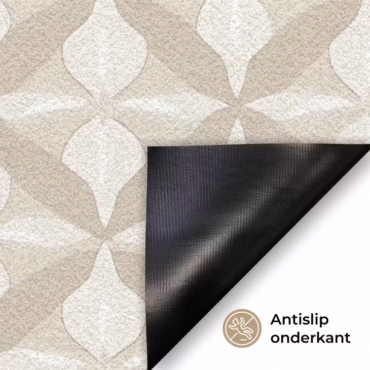 Patroon - Klassiek - Beige Deurmat klein 898 -antislip_NL