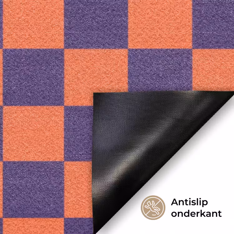 Patroon - Klassiek - Paars Deurmat klein 898 -antislip_NL