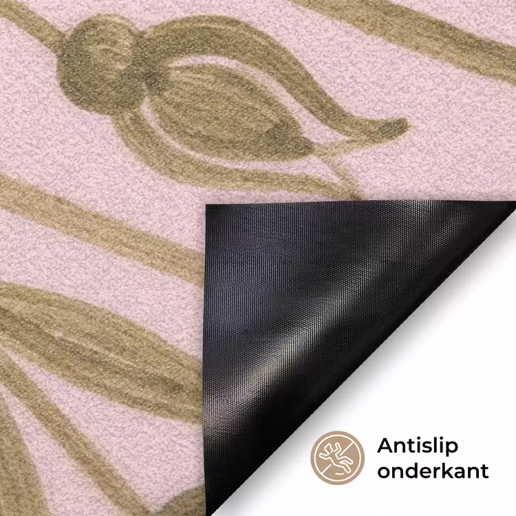 Patroon - Mandala - Decoratie - Abstract - Groen Deurmat klein -antislip_NL