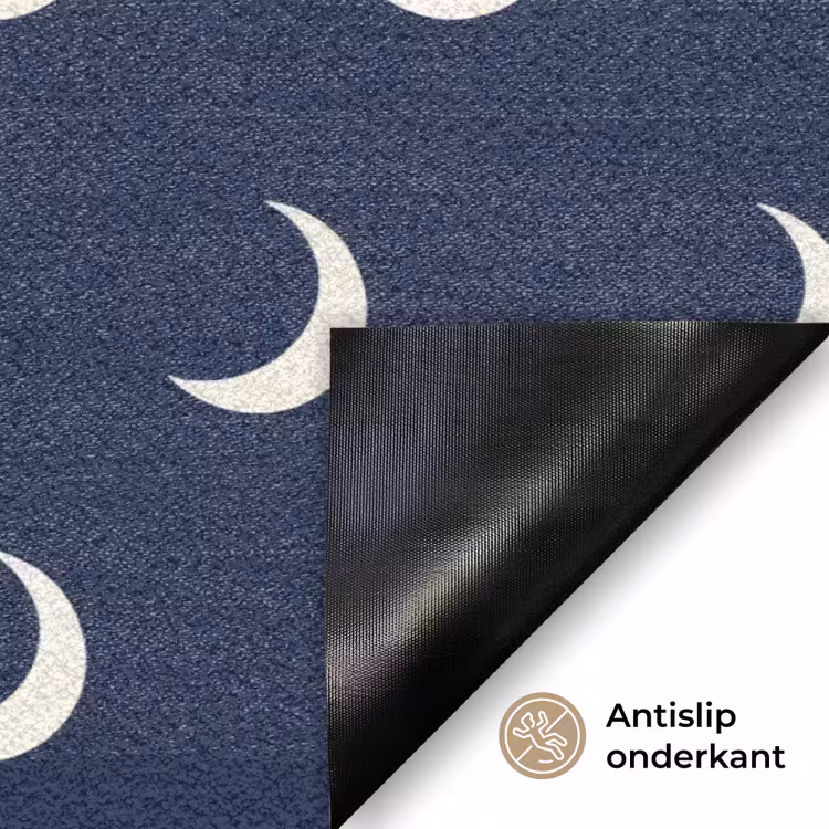 Patroon - Manen - Blauw Deurmat klein 898 -antislip_NL