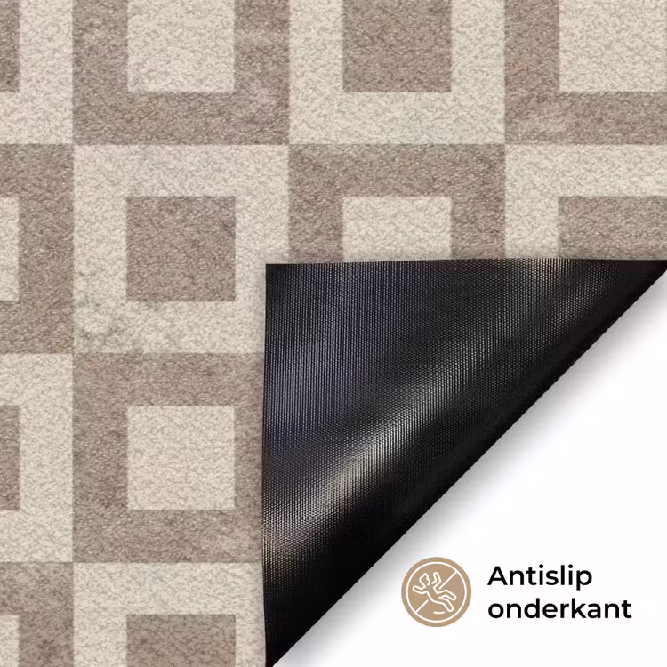 Patroon - Marmer - Beige Deurmat klein 898 -antislip_NL