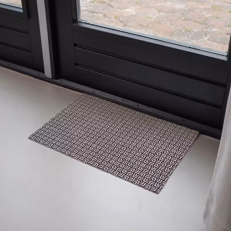 Patroon - Marmer - Zwart Deurmat klein 898 -sfeer2