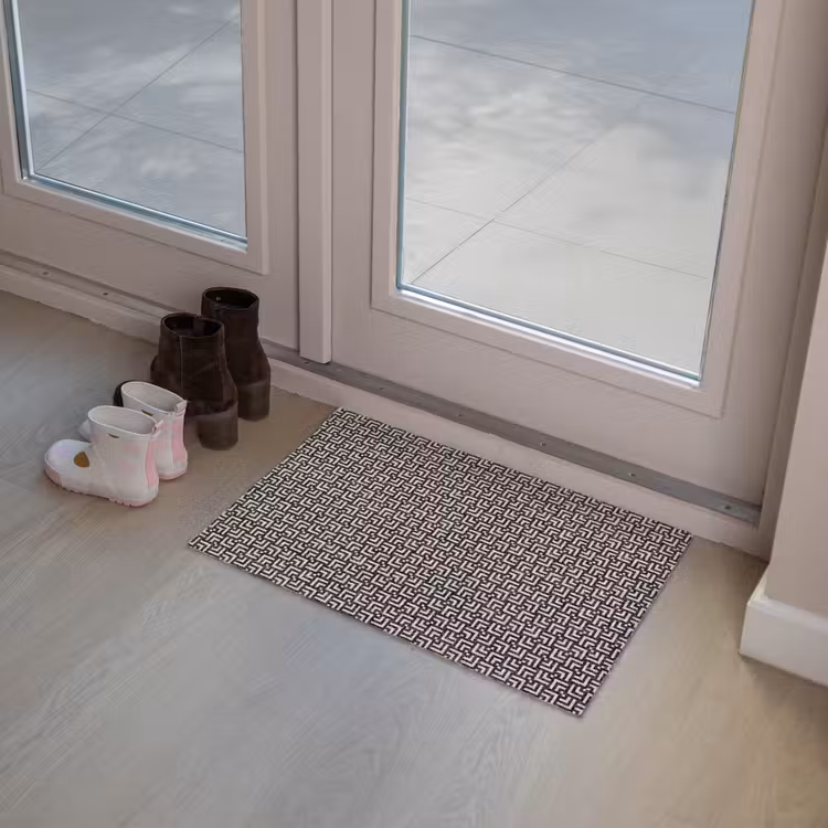 Patroon - Marmer - Zwart Deurmat klein 898 -sfeer3