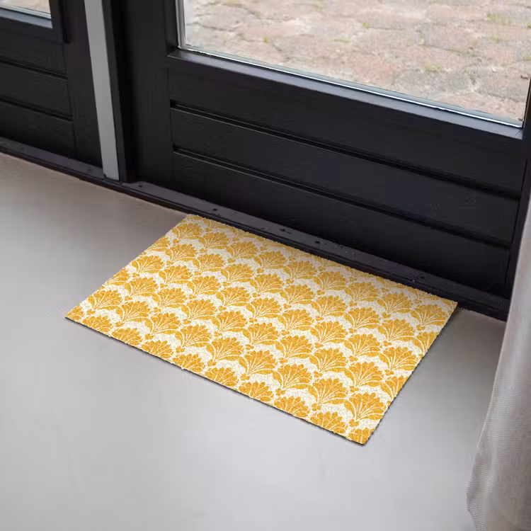 Patroon - Motief - Geel Deurmat klein 898 -sfeer2