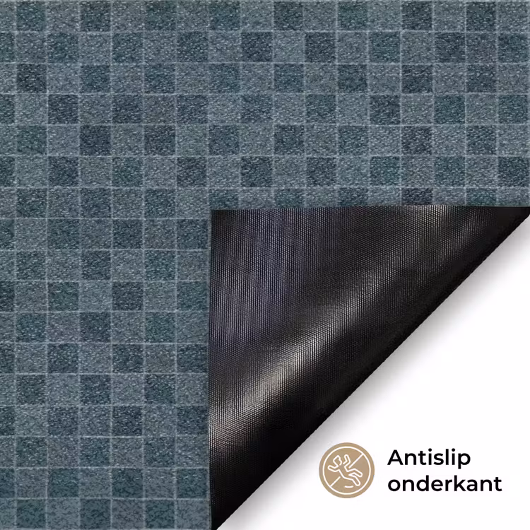 Patroon - Mozaïek - Groen Deurmat klein 898 -antislip_NL