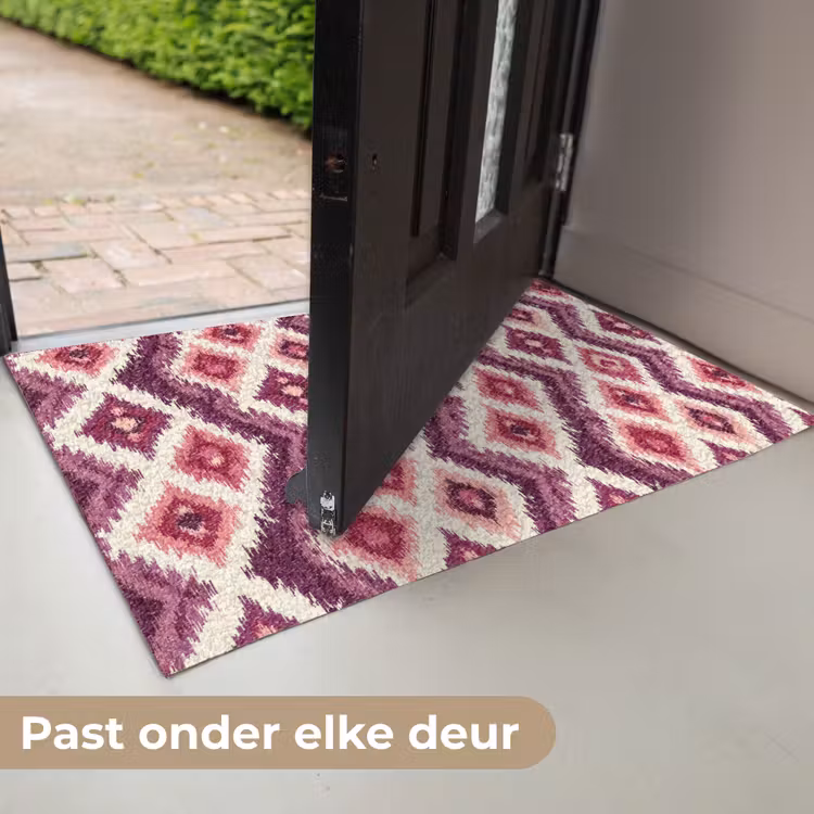 Patroon - Paars - Zigzag Deurmat klein 898 -USP_NL