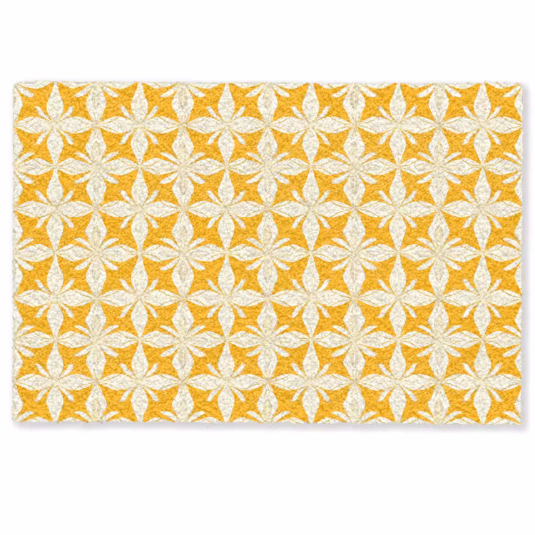 Patroon - Retro - Geel Deurmat klein 898 -zkaufland3d